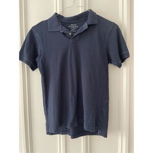 Faded glory navy blue short sleeve polo shirt  12-14
